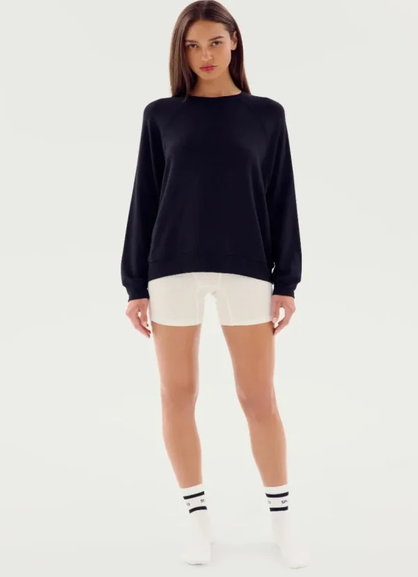 Online Splits59 Andie Oversized Fleece Sweatshirt Black