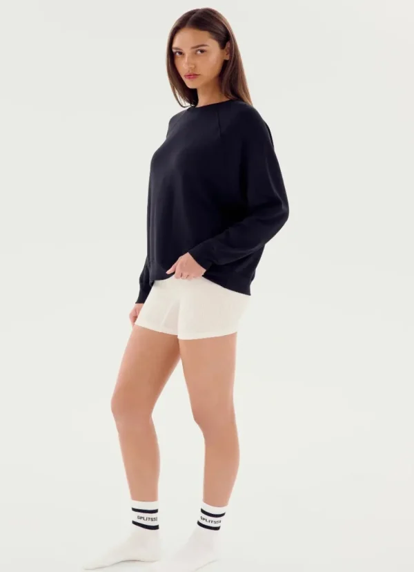 Online Splits59 Andie Oversized Fleece Sweatshirt Black