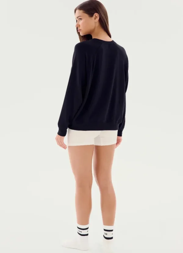Online Splits59 Andie Oversized Fleece Sweatshirt Black
