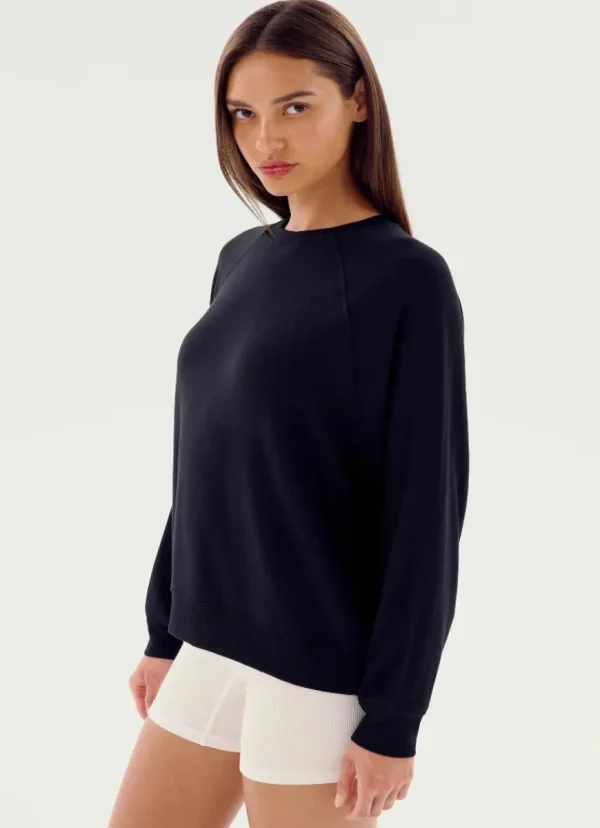 Online Splits59 Andie Oversized Fleece Sweatshirt Black