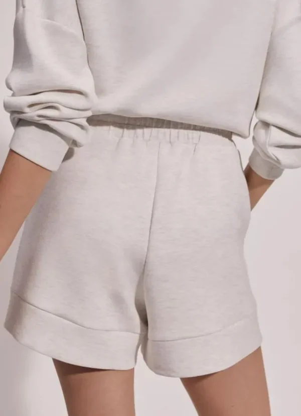 Fashion Varley Atrium High Rise Short 4.5” Ivory Marl