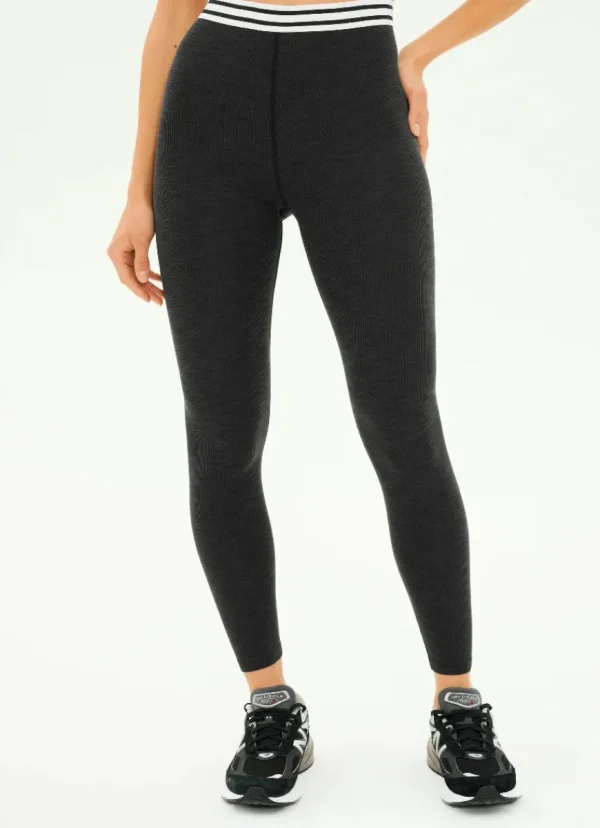 Fashion Splits59 Bailey High Waist Active Rib 7/8 Heather/Graphite