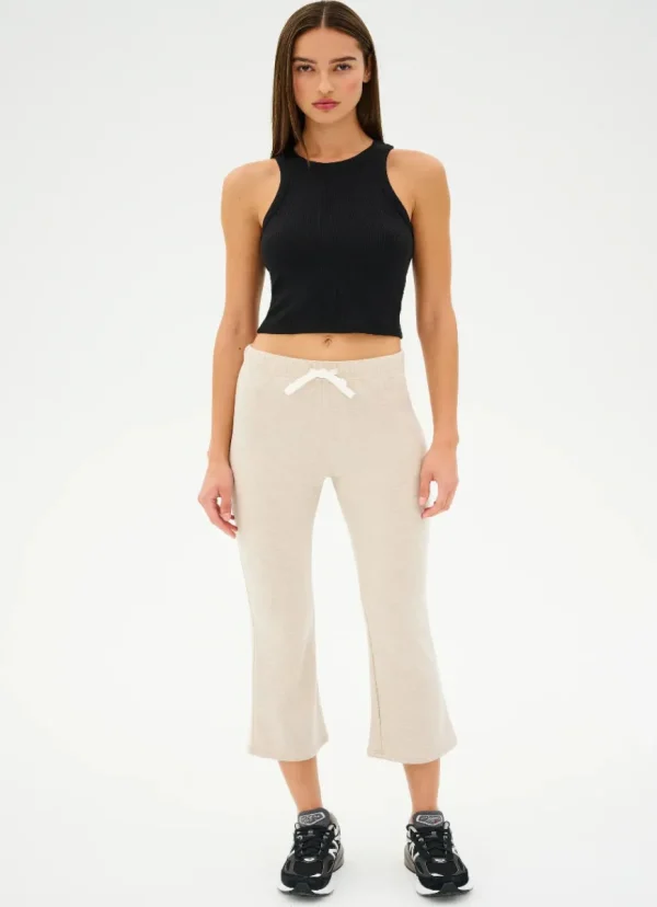Sale Splits59 Brooks Fleece Cropped Flare Oatmeal/White