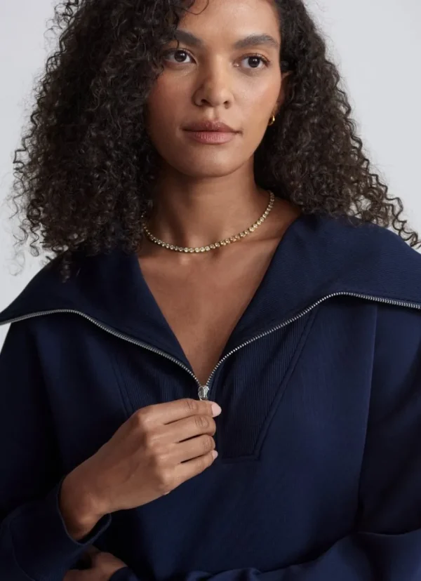Best Varley Catherine Half Zip Sweat Navy