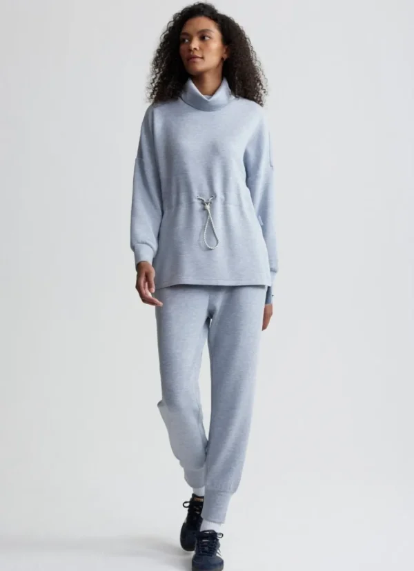 Online Varley Freya Sweat Mid Blue Marl