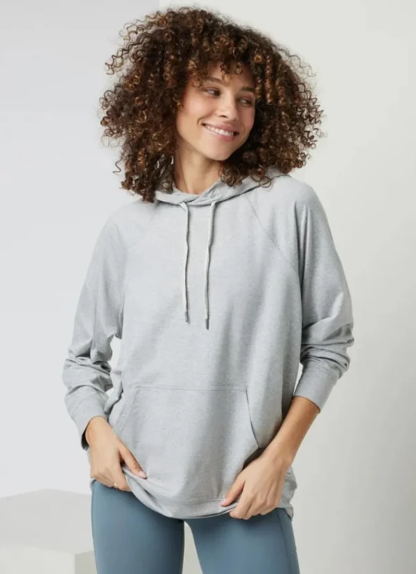 Discount vuori Halo Oversized Hoodie Pale Grey Heather