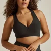 Sale Beyond Yoga Spacedye Lift Your Spirits Bra Darkest Night