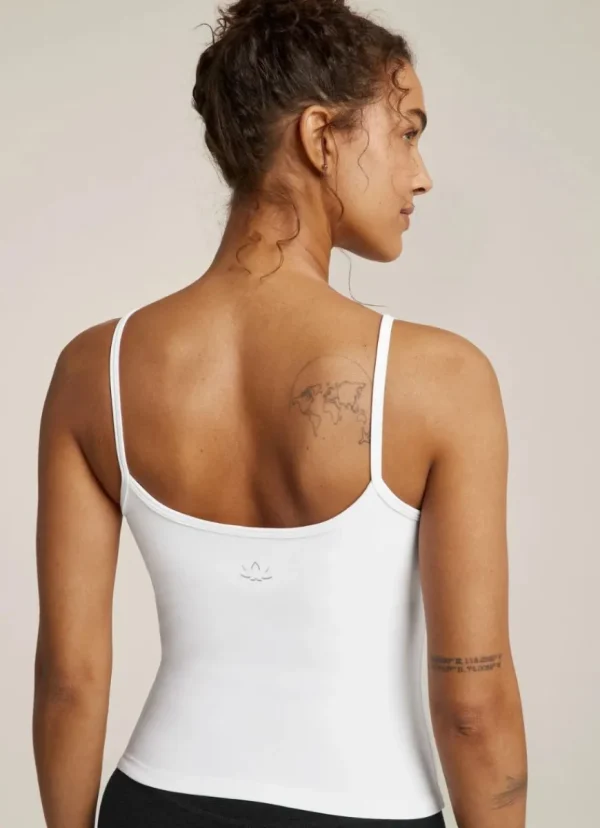 Clearance Beyond Yoga Spacedye Truly Tank Cloud White