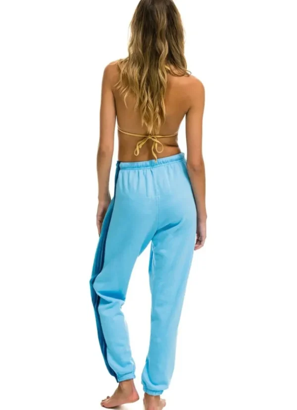 Sale Aviator Nation 5 Stripe Women’s Sweatpants Sky Blue