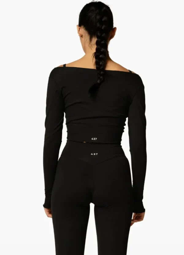Best 437 The Wrap Top Black